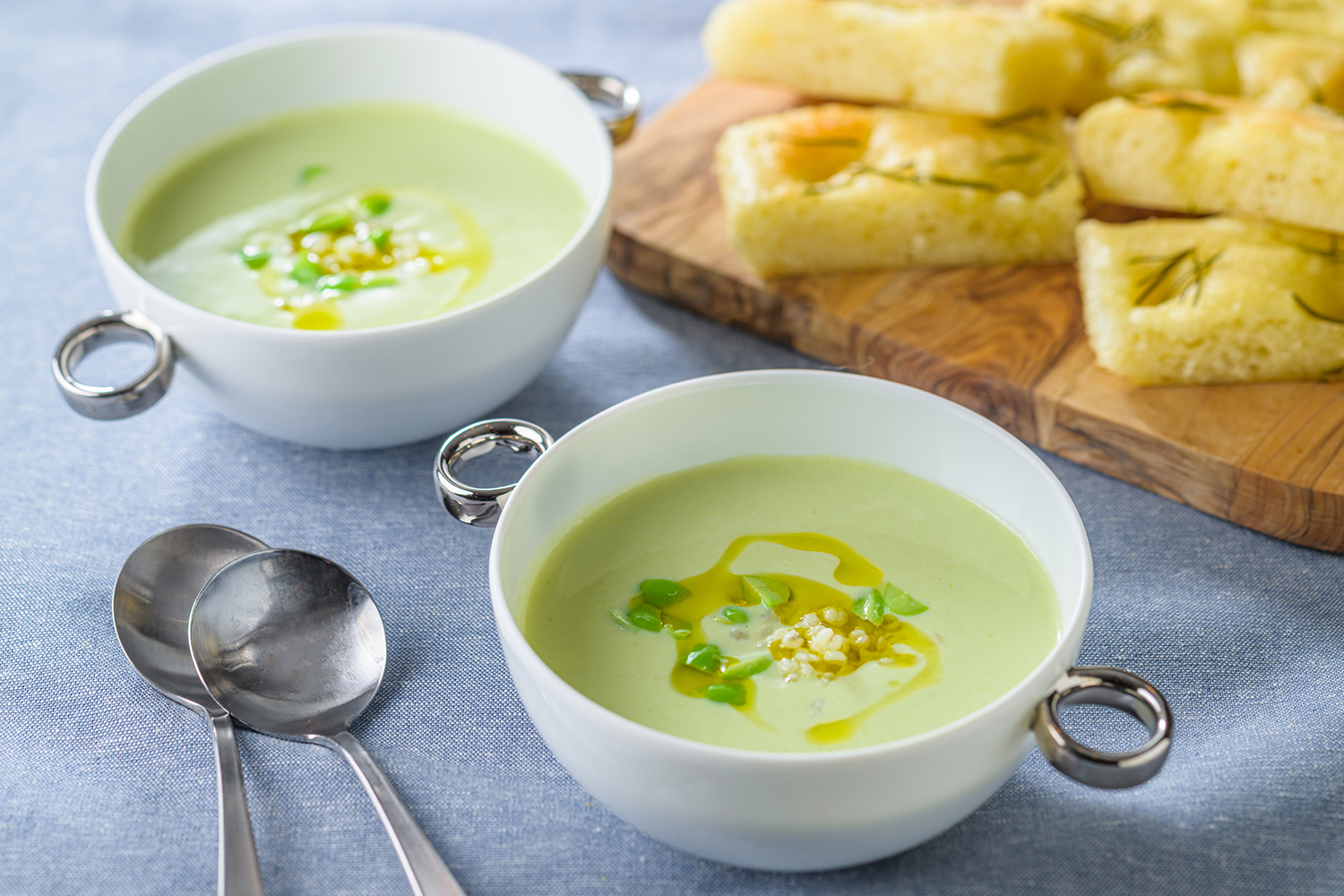 エリカアンギャルさんのレシピ：ソルガムきび粒入り枝豆の冷製スープ