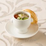 コラーゲンたっぷり 夏野菜とSorghumの和風スープ