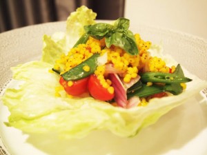 ソルガムきびとトマトのサラダ トマトドレッシング