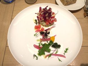 鯛のセビーチェ スイカの香り