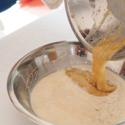手順4：1と2をよく混ぜる。