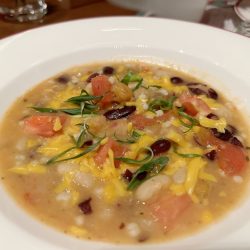 豆スープ（豆 ホワイトソルガム 野菜 トマト チーズ）