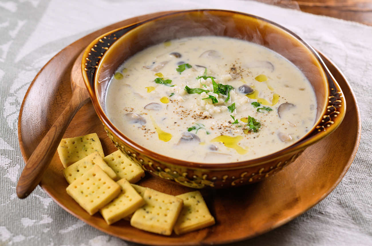 ソルガムきびときのこの食べるスープ
