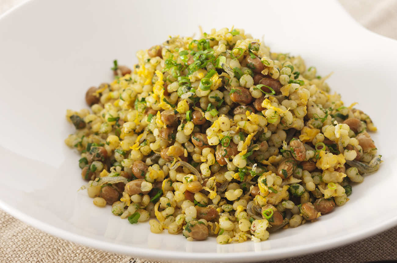 つぶつぶ納豆炒飯風